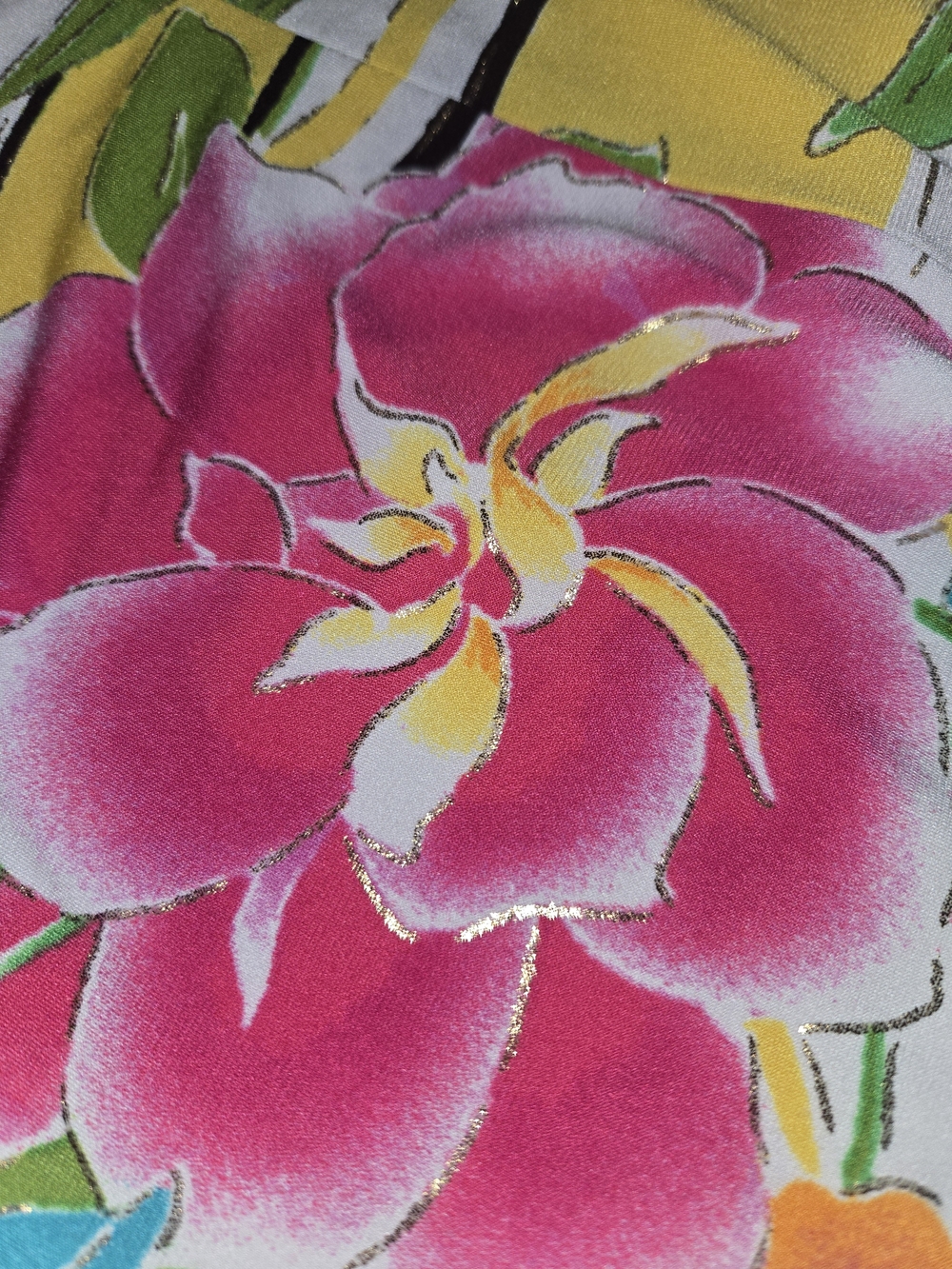 Cache- Bright Tropical Floral Halter Maxi Dress Womens Size Small - Picture 9 of 12